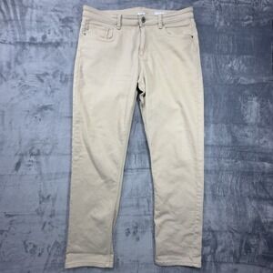 The Perfect Jean NYC Jeans Men 36x34 (36x32) Athletic Fit Denkhaki Pants Tapered